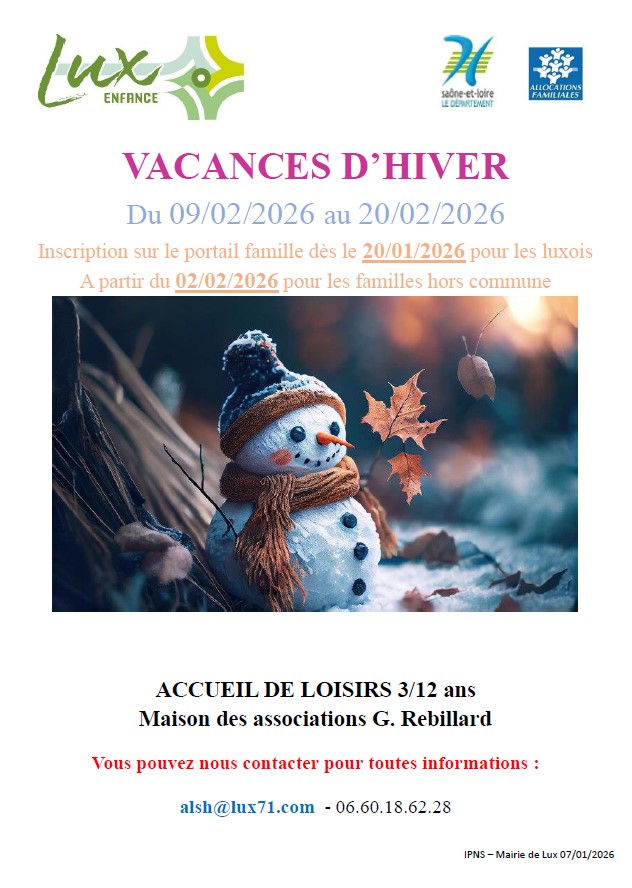 ALSH hiver 2026