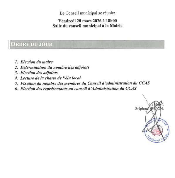 Conseil municipal 
