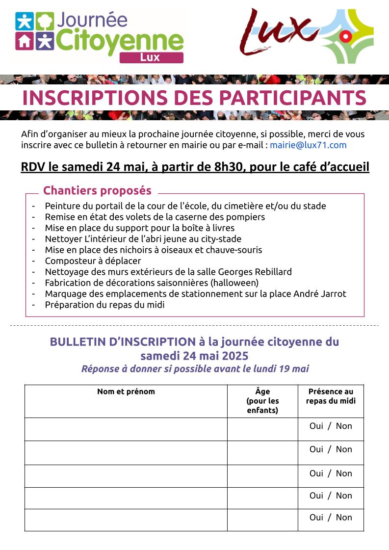 Journée citoyenne