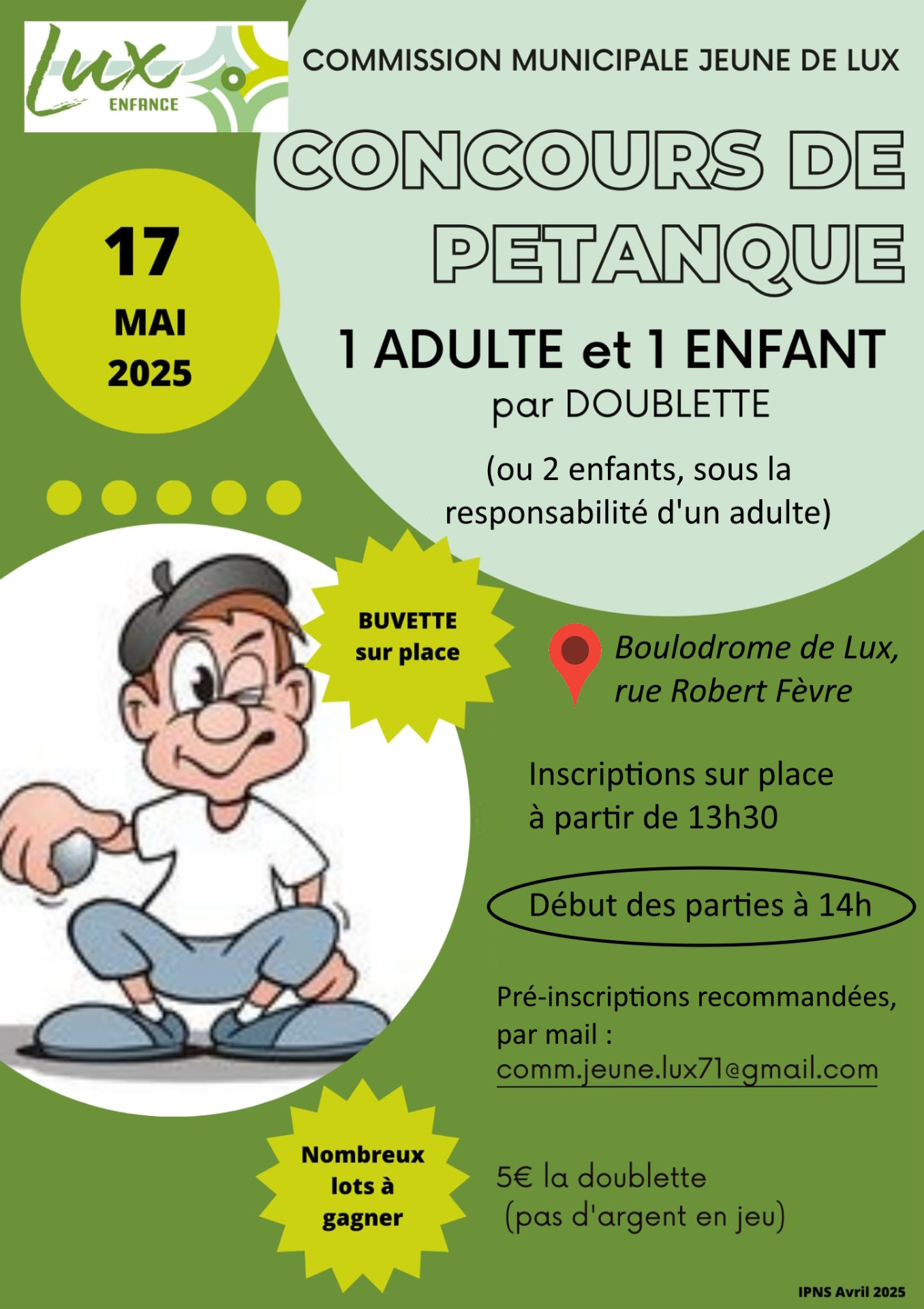 Concours de pétanque